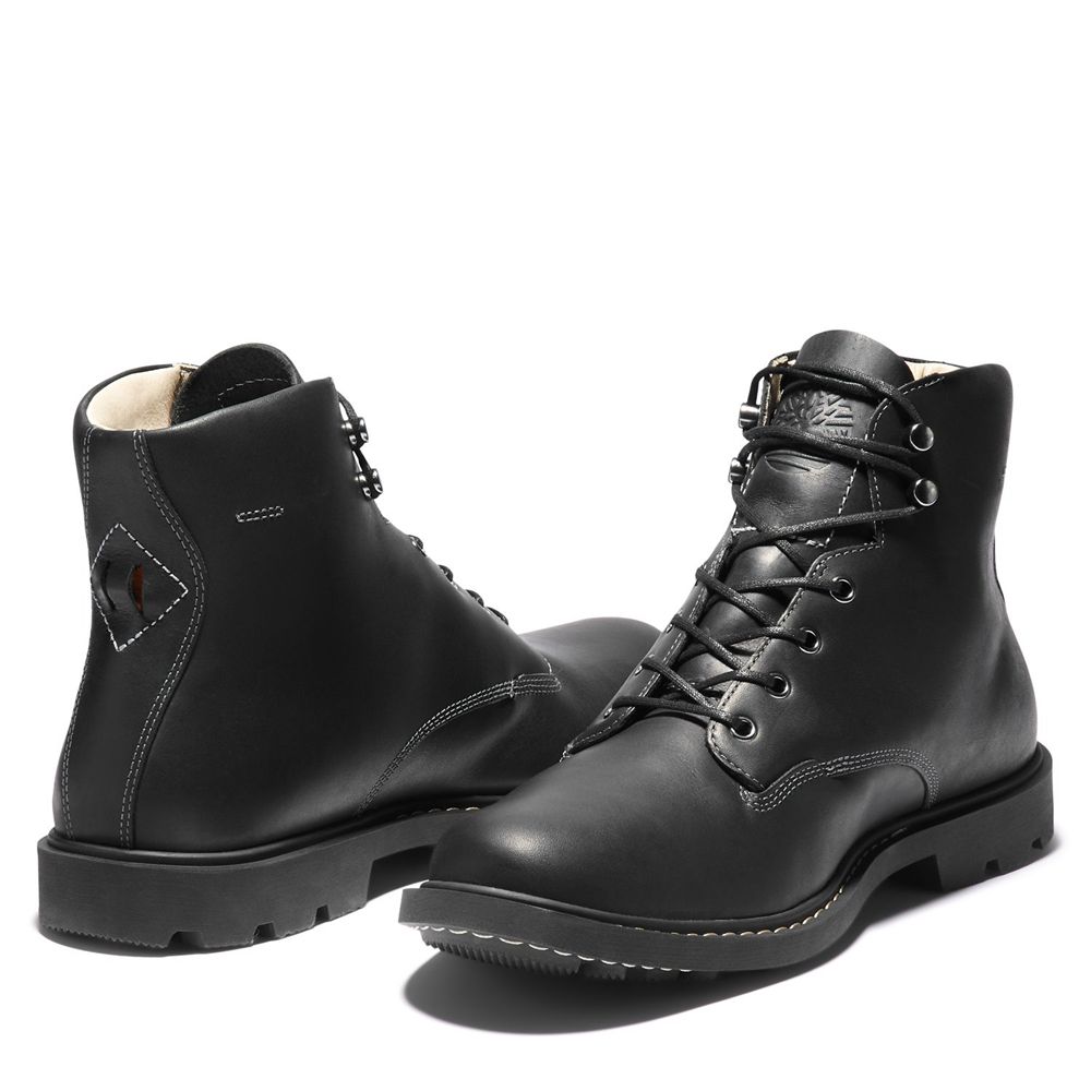 Bocanci 6-Inch Timberland Barbati Negrii - Belanger Ek+ Waterproof - Romania - GETDLI352